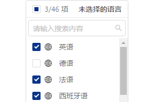  设置语言定位条件